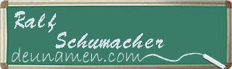 Ralf Schumacher Visitenkarte